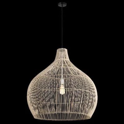 K-Light Bamboo Pendant - E27, IP20, Natural Bamboo, Various Sizes — view 3