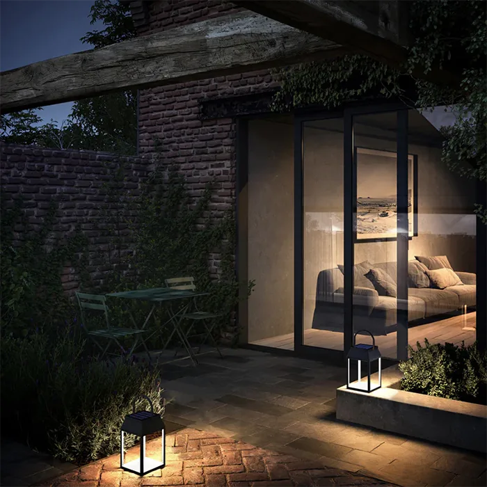 Spazio Sunlume Solar Portable Lantern 3W 3000K IP54 Dimmable — Die-Cast Aluminium [4668.3030]